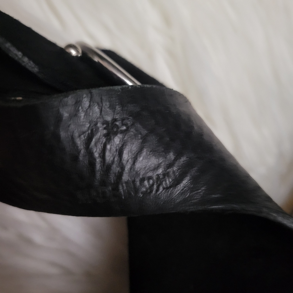 Rag and Bone Calla Wedge Espadrille - black suede Leather Platform Sandal 36.5 - Picture 9 of 11